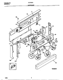 BACKGUARD Diagram and Parts List for FEF378CESB  Frigidaire Range