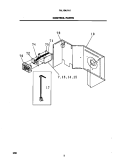 CONTROL PARTS Diagram and Parts List for FAL104J1A1  Frigidaire Air Conditioner