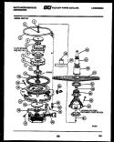 MOTOR PUMP PARTS Diagram and Parts List for SU211MR  Frigidaire Dishwasher