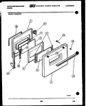DOOR PARTS Diagram and Parts List for KF420GDD5  Frigidaire Range