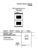 COVER Diagram and Parts List for PLEB27T8CCB  Frigidaire Wall Oven