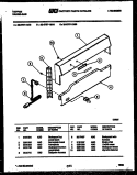 BACKGUARD Diagram and Parts List for 32-2757-00-03  Tappan Range