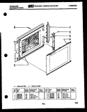 DOOR PARTS Diagram and Parts List for MC1330E  Frigidaire Microwave
