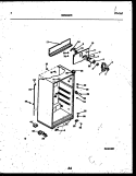 CABINET PARTS Diagram and Parts List for ATG185NCW1  Frigidaire Refrigerator