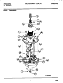 TRANSMISSION Diagram and Parts List for FWS445RBS0  Frigidaire Washer