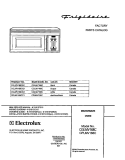 COVER Diagram and Parts List for CGLMV168CQ1  Frigidaire Microwave