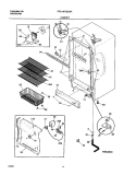CABINET Diagram and Parts List for FFU14FC6CW1  Frigidaire Freezer