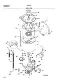 MOTOR / TUB Diagram and Parts List for SWX703AS2  Westinghouse Washer