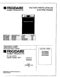 COVER Diagram and Parts List for FEF375BHBB  Frigidaire Range
