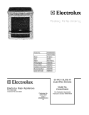 COVER Diagram and Parts List for EW30ES65GSE  Electrolux Range