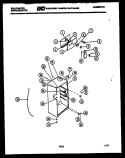 CABINET PARTS Diagram and Parts List for TPK180EN0W  Kelvinator Refrigerator