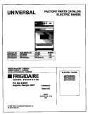 COVER Diagram and Parts List for MEF322BGDD  Frigidaire Range