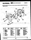 ELECTRICAL PARTS Diagram and Parts List for AL117R1A1  Frigidaire Air Conditioner
