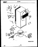 SYSTEM AND AUTOMATIC DEFROST PARTS Diagram and Parts List for PRT154MCD3  Frigidaire Refrigerator