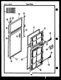 DOOR PARTS Diagram and Parts List for RT21F6WSGA  Gibson Refrigerator