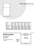 COVER Diagram and Parts List for FRT21IS6BQ8  Frigidaire Refrigerator