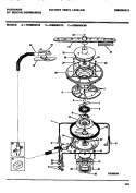 MOTOR Diagram and Parts List for FDB898GCB0  Frigidaire Dishwasher