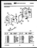 ELECTRICAL PARTS Diagram and Parts List for AS187L2K2  Frigidaire Air Conditioner