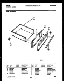 DRAWER PARTS Diagram and Parts List for CEC4S6WXD  Gibson Range