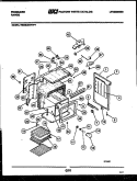 BODY PARTS Diagram and Parts List for REGS38BKW1  Frigidaire Range