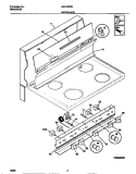 BACKGUARD Diagram and Parts List for MEF302PBWG  Frigidaire Range