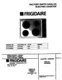 COVER Diagram and Parts List for FEC3X5XEBB  Frigidaire Cooktop