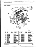 CABINET PARTS Diagram and Parts List for WAS256P2K2  Frigidaire Air Conditioner