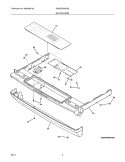 BACKGUARD Diagram and Parts List for EW30DS65GS8  Electrolux Range