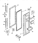 REFRIGERATOR DOOR Diagram and Parts List for GRS24WNCD1  Gibson Refrigerator
