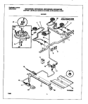 BURNER Diagram and Parts List for MGF334BGBB  Frigidaire Range