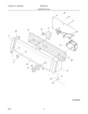 CONTROL / PANEL Diagram and Parts List for MWS833AS2  Uni Washer