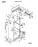 CABINET W / FAN ASSEMBLY Diagram and Parts List for WRT21FGAZ2  Frigidaire Refrigerator