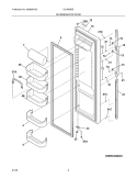 REFRIGERATOR DOOR Diagram and Parts List for GLHS68EEW2  Frigidaire Refrigerator