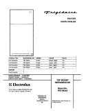 COVER Diagram and Parts List for FRT18G4AQ4  Frigidaire Refrigerator