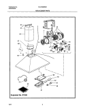 REPLACEMENT PARTS Diagram and Parts List for PLHV36W6KC  Frigidaire Range Hood