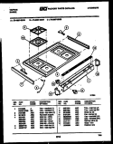 COOKTOP PARTS Diagram and Parts List for 76-4667-00-08  Tappan Microwave Oven Combo