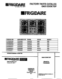 COVER Diagram and Parts List for FGC6X9XCBA  Frigidaire Cooktop
