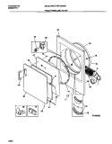 FRONT PANEL / LINT FILTER Diagram and Parts List for MDG436RBD1  Kelvinator Dryer