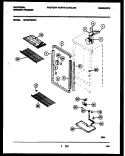 CABINET PARTS Diagram and Parts List for MFU20F3BW0  Uni Freezer