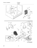 SYSTEM Diagram and Parts List for FFHS2622MB1  Frigidaire Refrigerator