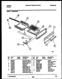 BROILER DRAWER PARTS Diagram and Parts List for 30-3649-66-07  Tappan Range