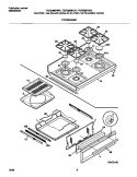 TOP / DRAWER Diagram and Parts List for TGF336CHSA  Tappan Range