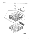 RACKS Diagram and Parts List for FDB857RJB1  Frigidaire Dishwasher