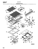 SHELVES / CONTROLS Diagram and Parts List for MRT21TNBW2  Frigidaire Refrigerator