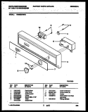 CONSOLE AND CONTROL PARTS Diagram and Parts List for WDB222RBR0  Frigidaire Dishwasher