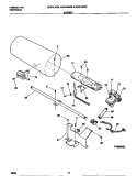 BURNER Diagram and Parts List for MDG216RBW2  Kelvinator Dryer
