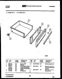 DRAWER PARTS Diagram and Parts List for 31-3348-23-05  Tappan Range