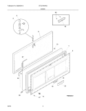 DOOR Diagram and Parts List for CFC07M4AW3  Uni Freezer