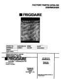 COVER Diagram and Parts List for GPDB998JC0  Frigidaire Dishwasher
