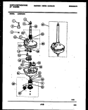 TRANSMISSION PARTS Diagram and Parts List for LC400RXD3  Frigidaire Washer